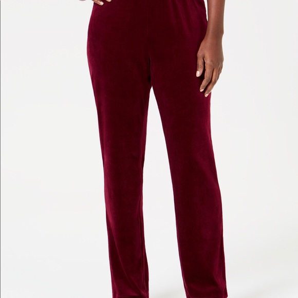KAREN SCOTT | NWT | Velour PullOn Pants - Picture 8 of 14